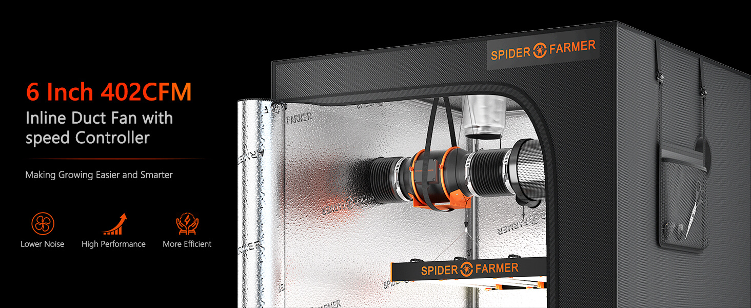 6 Inch inline fan kits-speed controller