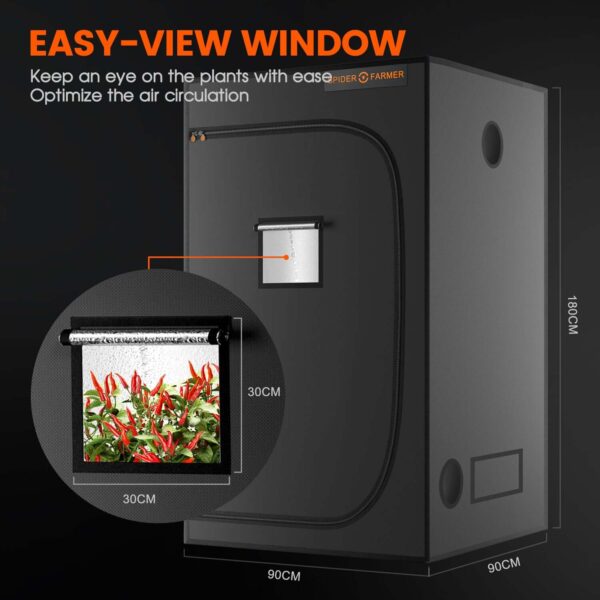 Spider Farmer 90x90x180cm indoor grow tent