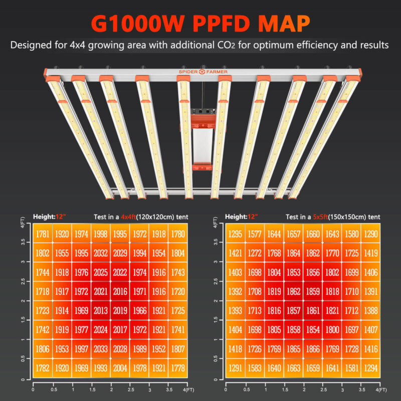 G1000W-PPFD MAP