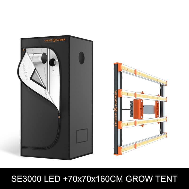 SE3000 300W Led grow light+70x70x160cm tent