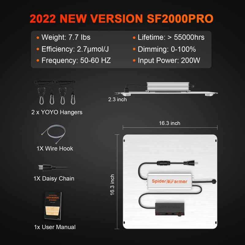 SF2000 PRO-Size and Package